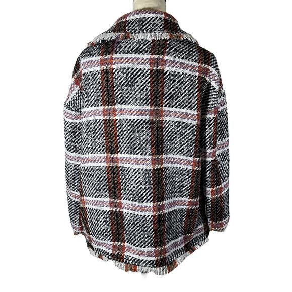 Anthropologie Eva Franco Carrie Double-Breasted Tweed Oversized Coat Size XS - Picture 7 of 10